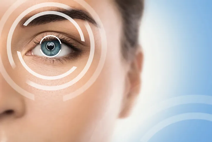 Nahaufnahmen weiblliches Auge